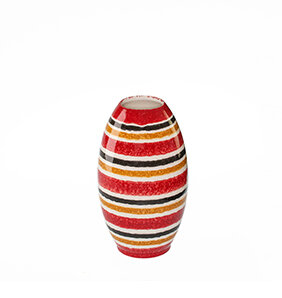 Vase 22cm handbemalt „Cardinale“