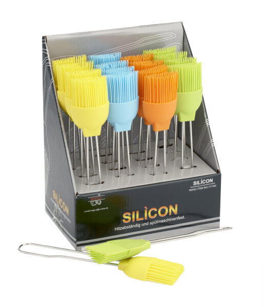 Back u. Küchenpinsel 22cm "Silicon"  4 farbig