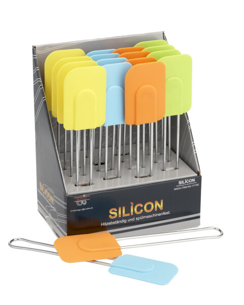 Teigschaber 25cm "Silicon" 4 farbig